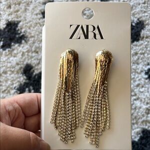 Zara Gold and Silver Cascade Earrings